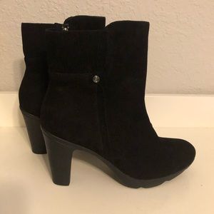 Black Waterproof Leather Blondo Booties